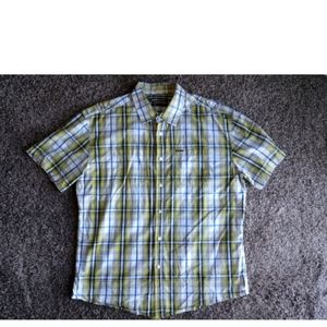 Ecko Unltd Mens Short Sleeve Button Up Shirt Multicolor Plaid Mens XXL